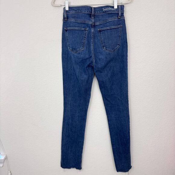 Favorite Daughter Womens Valentina High Rise Denim Jeans Sz 28 Split Cuff Blue - Picture 3 of 9